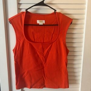 Anthropologie Vibrant Orange Tank Top